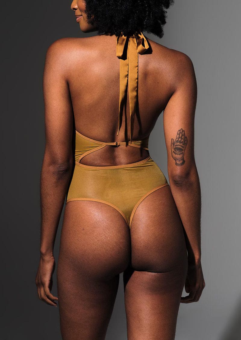 Medusa Bodysuit - Liquid Gold