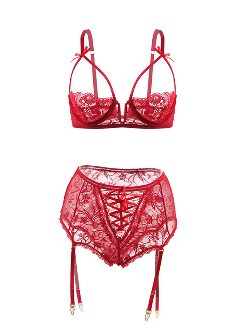 Plus Size Sexy Lingerie Lace Set