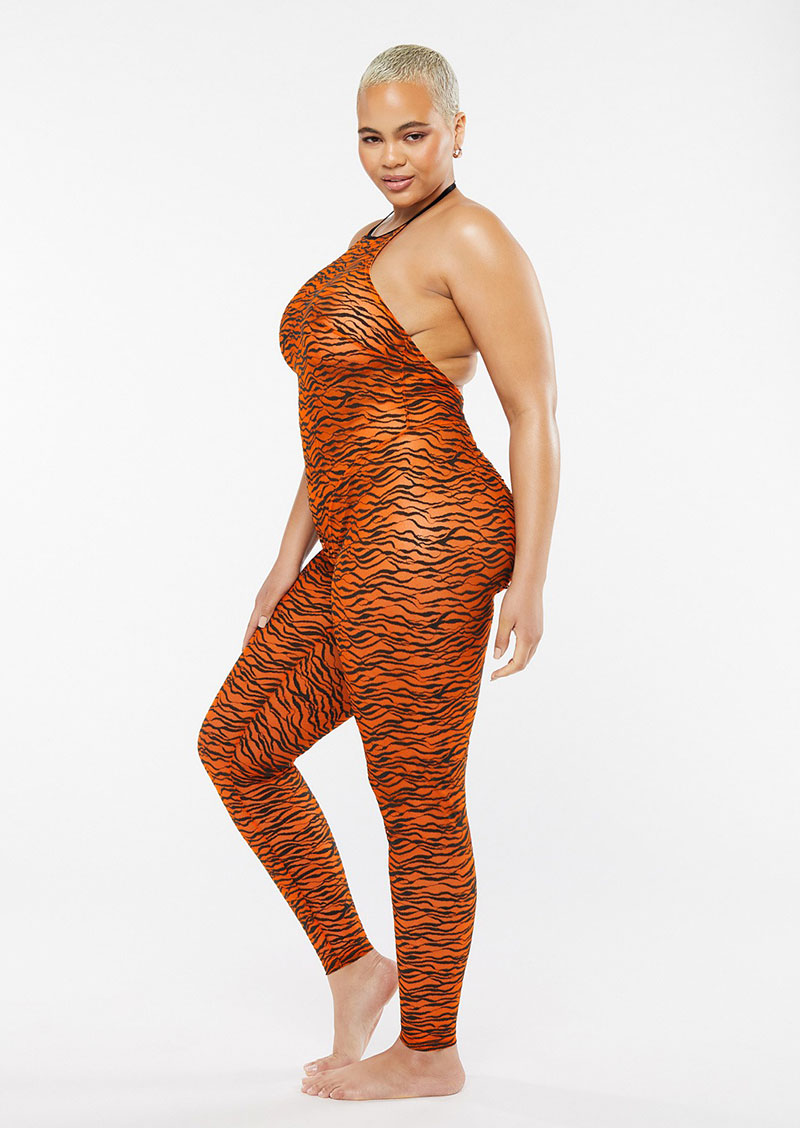 All Over Me Lace Crotchless Catsuit