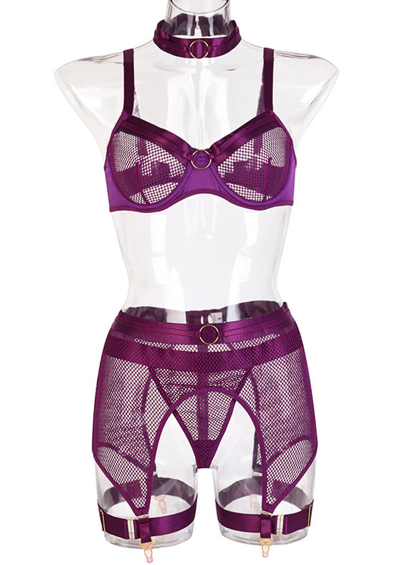 Mesh & Metal Lingerie Set