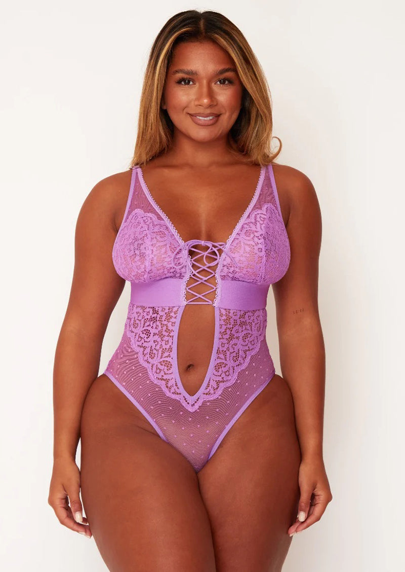 Mila Bodysuit: Amethyst Orchid